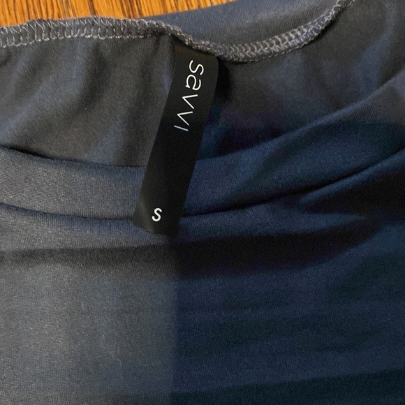 NWOT Savvi MILAN Small Gray Puff Sleeve Top - Picture 9 of 11